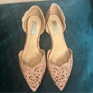 Betsy Johnson Rhinestone Flats size 9.5